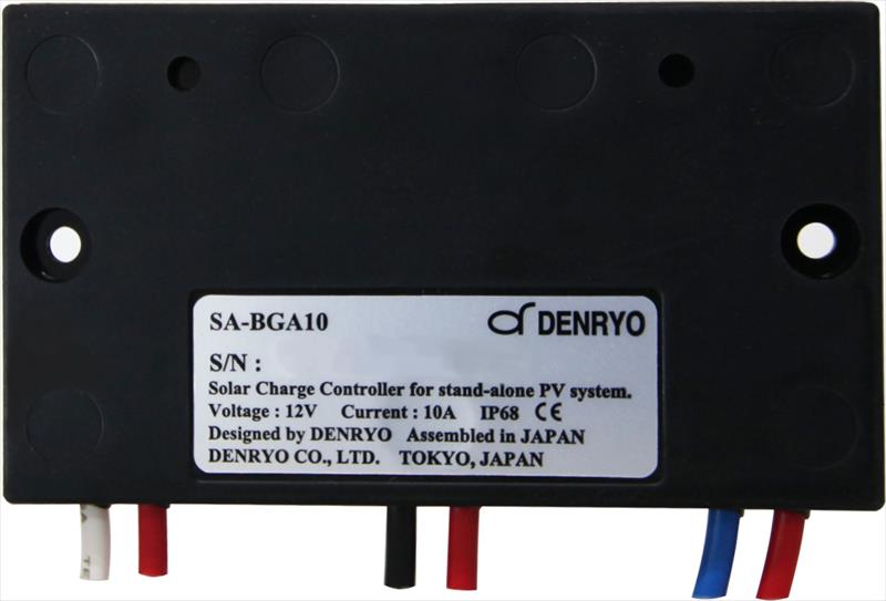 充放電コントローラー (防水・防塵) 12V 10A / Solar Amp BG SA-BGA10